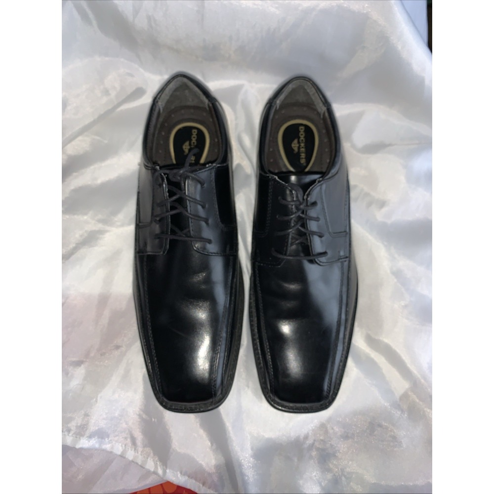 Dockers Men's Endow Oxfords‎ Dress Shoes Lace Up Black 9.5 Wide